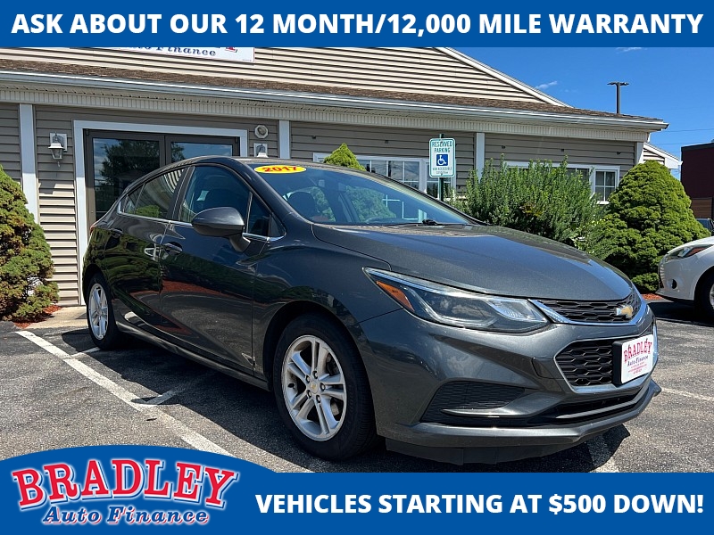 Used 2017 Chevrolet Cruze 4d Hatchback LT Auto at Bradley Auto Finance near Hudson, NH