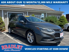 Used 2017 Chevrolet Cruze 4d Hatchback LT Auto at Bradley Auto Finance near Hudson, NH