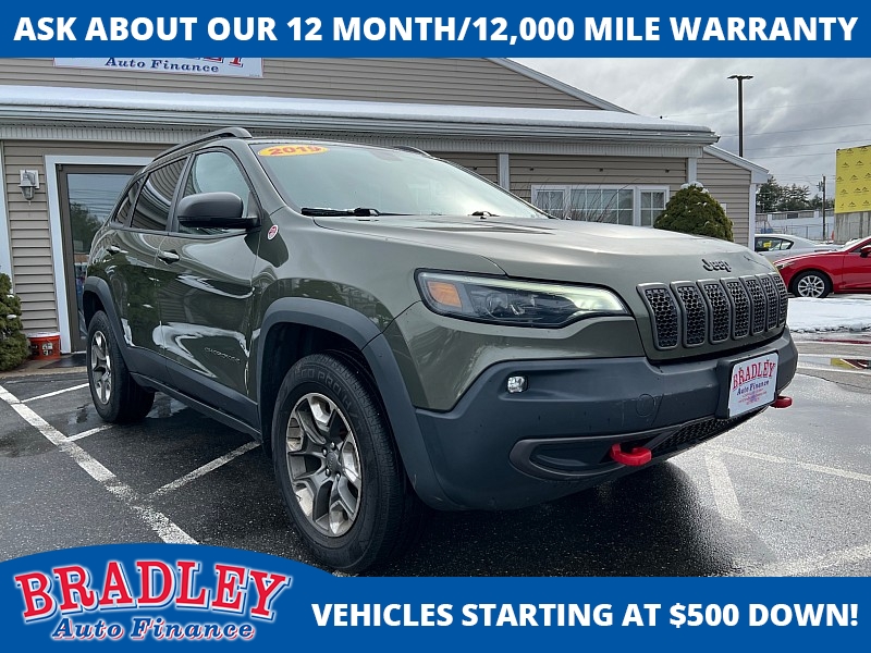 Used 2019  Jeep Cherokee 4d SUV 4WD Trailhawk 3.2L at Bradley Auto Finance near Hudson, NH