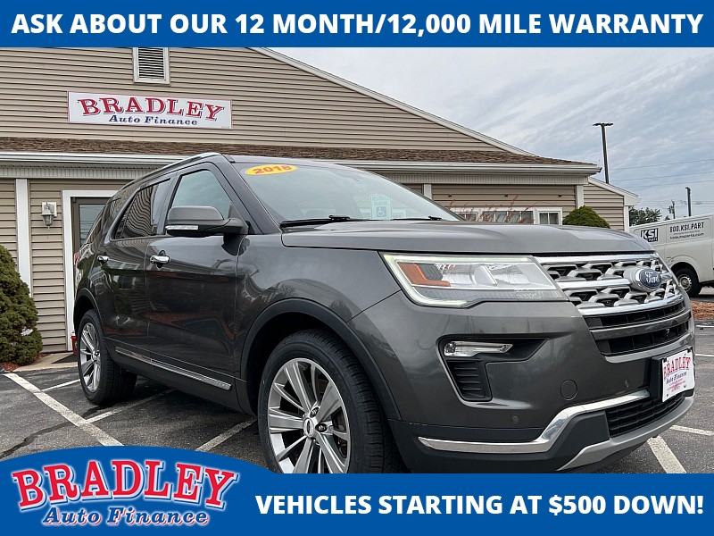 Used 2018  Ford Explorer 4d SUV 4WD Limited at Bradley Auto Finance near Hudson, NH
