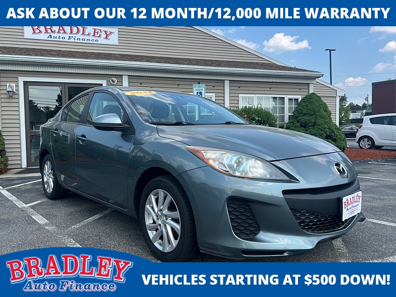 Used 2012 Mazda Mazda3 4d Sedan i Touring Auto SKYACTIV at Bradley Auto Finance near Hudson, NH