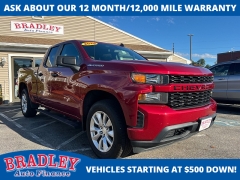 Used 2020 Chevrolet Silverado 1500 4WD Double Cab Custom at Bradley Auto Finance near Hudson, NH