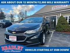 Used 2018  Chevrolet Cruze 4d Sedan LT Auto at Bradley Auto Finance near Hudson, NH