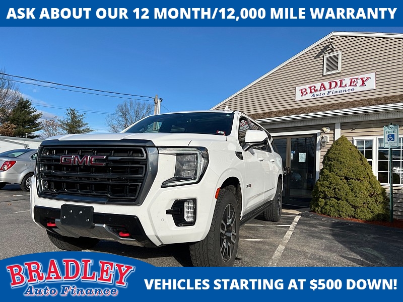 Used 2022  GMC Yukon XL 4WD 4dr AT4 at Bradley Auto Finance near Hudson, NH