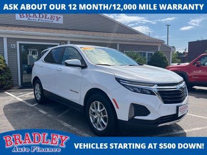 Used 2022 Chevrolet Equinox AWD 4dr LT w/1LT at Bradley Auto Finance near Hudson, NH