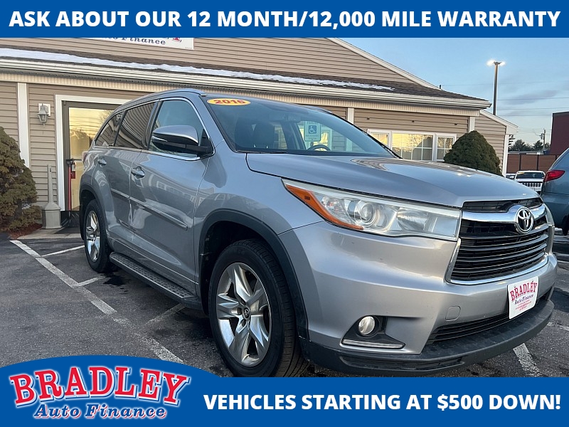 Used 2016  Toyota Highlander 4d SUV AWD Limited at Bradley Auto Finance near Hudson&comma; NH