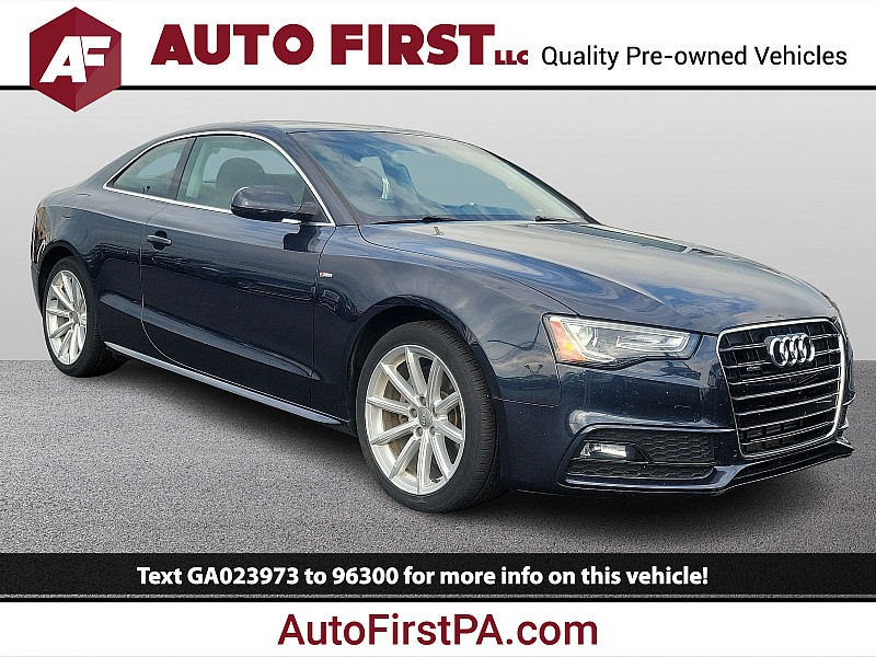 Used 2016  Audi A5 2d Coupe 2.0T Quattro Premium+ AT at Auto First near Mechanicsburg, PA