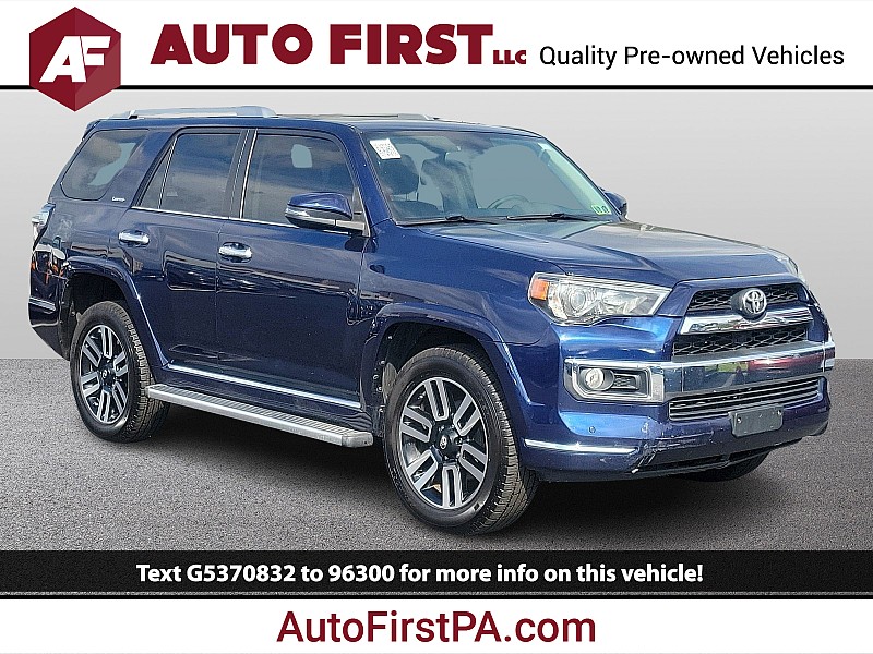 Used 2016  Toyota 4Runner 4d SUV 4WD Limited at Auto First near Mechanicsburg, PA
