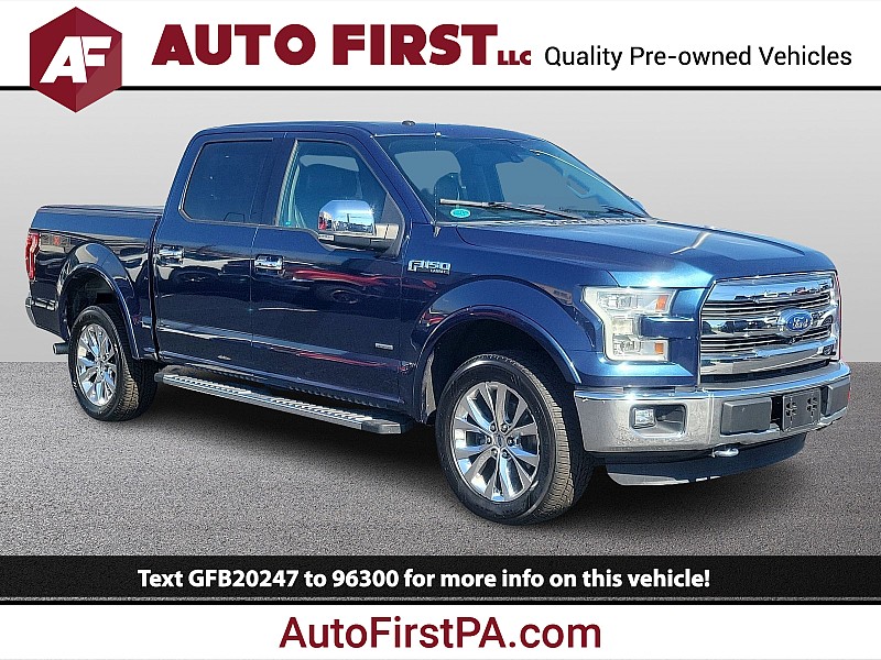 Used 2016  Ford F-150 4WD SuperCrew Lariat 5 1/2 at Auto First near Mechanicsburg, PA
