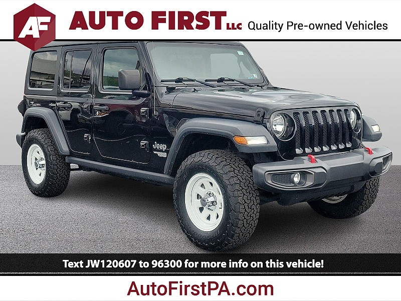 Used 2018  Jeep Wrangler Unlimited 4d SUV 4WD Sport S at Auto First near Mechanicsburg, PA