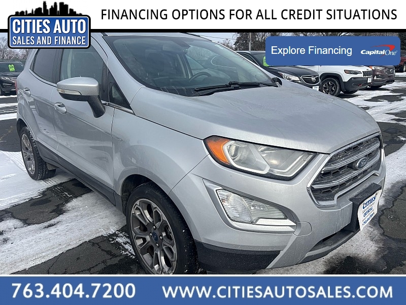 Used 2018  Ford EcoSport 4d SUV FWD Titanium at Cities Auto Sales near Crystal, MN