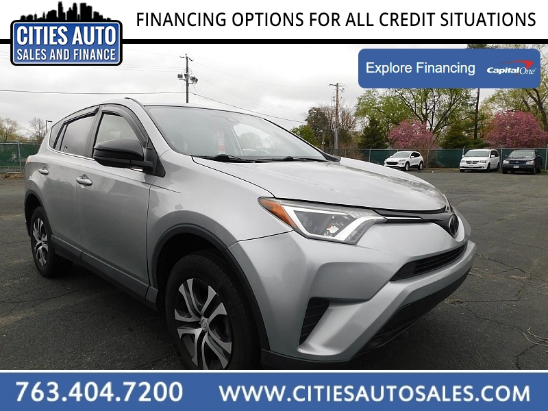 Used 2018  Toyota RAV4 4d SUV AWD LE at Cities Auto Sales near Crystal, MN