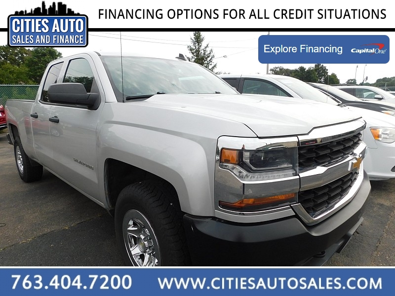 Used 2016  Chevrolet Silverado 1500 4WD Double Cab Work Truck at Cities Auto Sales near Crystal, MN