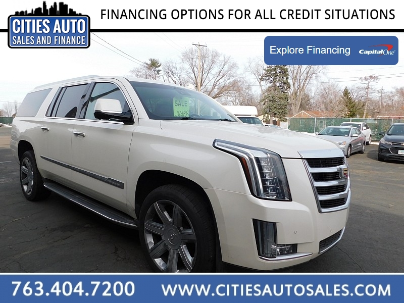 Used 2015  Cadillac Escalade ESV 4d SUV 4WD Luxury at Cities Auto Sales near Crystal, MN