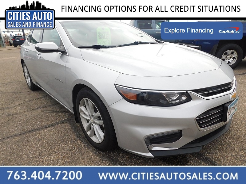 Used 2018  Chevrolet Malibu 4d Sedan LT at Cities Auto Sales near Crystal, MN