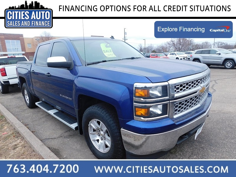 Used 2014  Chevrolet Silverado 1500 4WD Crew Cab LT at Cities Auto Sales near Crystal, MN