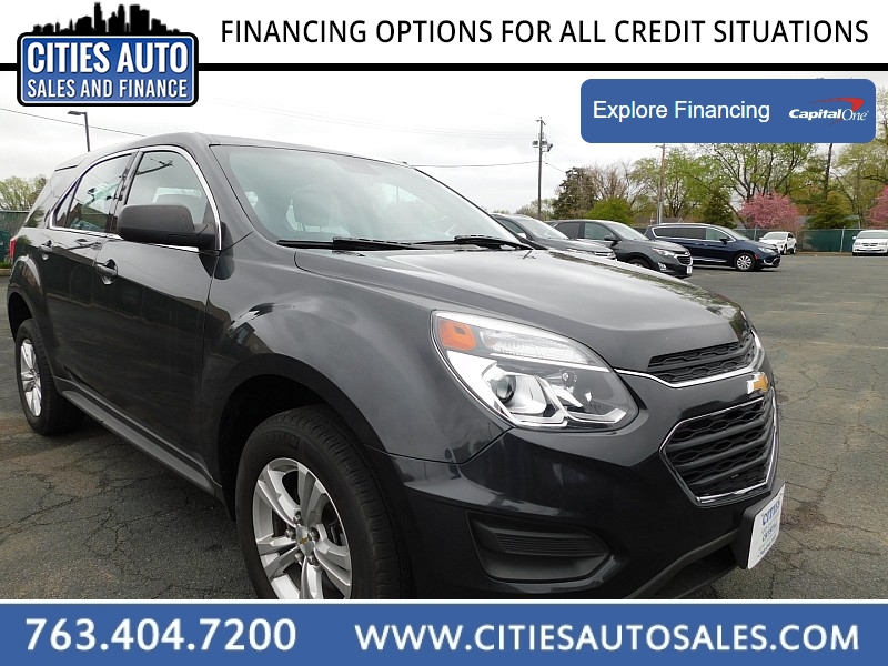 Used 2017  Chevrolet Equinox 4d SUV FWD LS at Cities Auto Sales near Crystal, MN