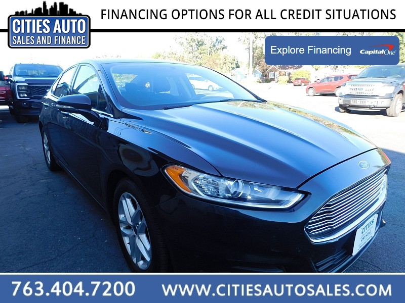 Used 2014  Ford Fusion 4d Sedan SE at Cities Auto Sales near Crystal, MN