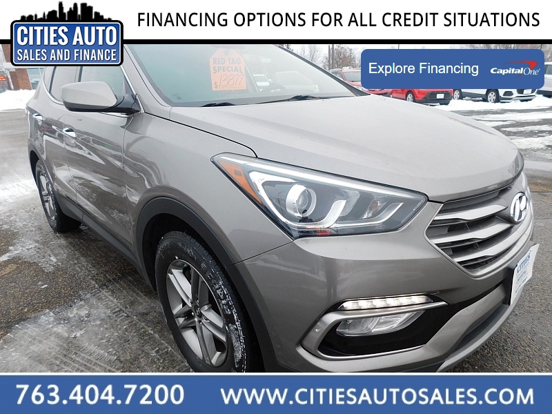 Used 2017  Hyundai Santa Fe Sport 4d SUV AWD 2.4L at Cities Auto Sales near Crystal, MN