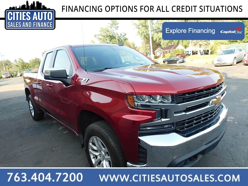 Used 2019  Chevrolet Silverado 1500 4WD Double Cab LT at Cities Auto Sales near Crystal, MN