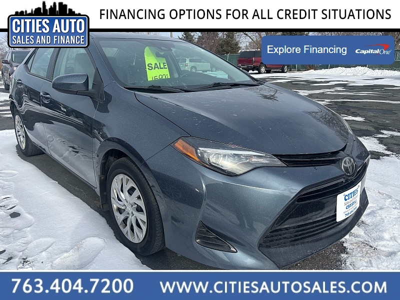 Used 2019  Toyota Corolla 4d Sedan LE at Cities Auto Sales near Crystal, MN