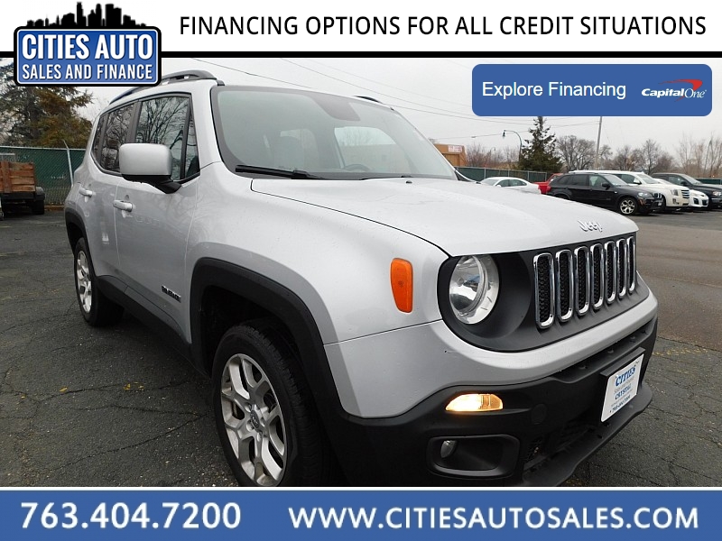 Used 2015  Jeep Renegade 4d SUV 4WD Latitude at Cities Auto Sales near Crystal, MN