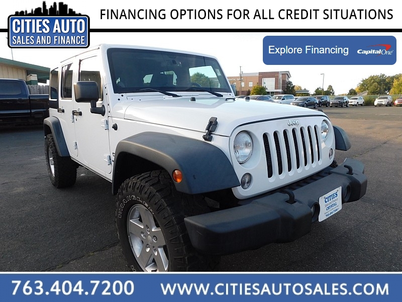 Used 2014  Jeep Wrangler Unlimited 4d Convertible Sport at Cities Auto Sales near Crystal, MN