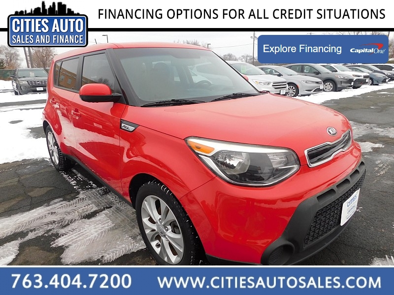 Used 2015  Kia Soul 4d Hatchback + at Cities Auto Sales near Crystal, MN