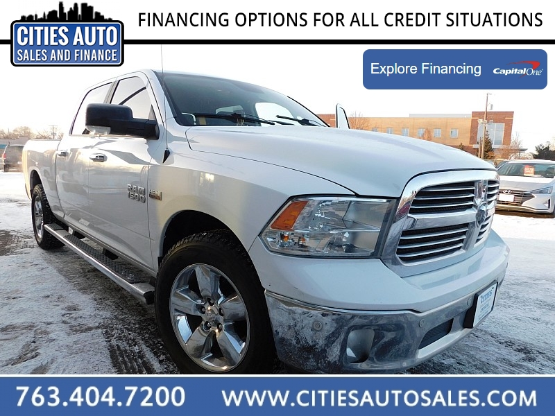 Used 2017  Ram 1500 4WD Crew Cab Big Horn Longbed at Cities Auto Sales near Crystal, MN