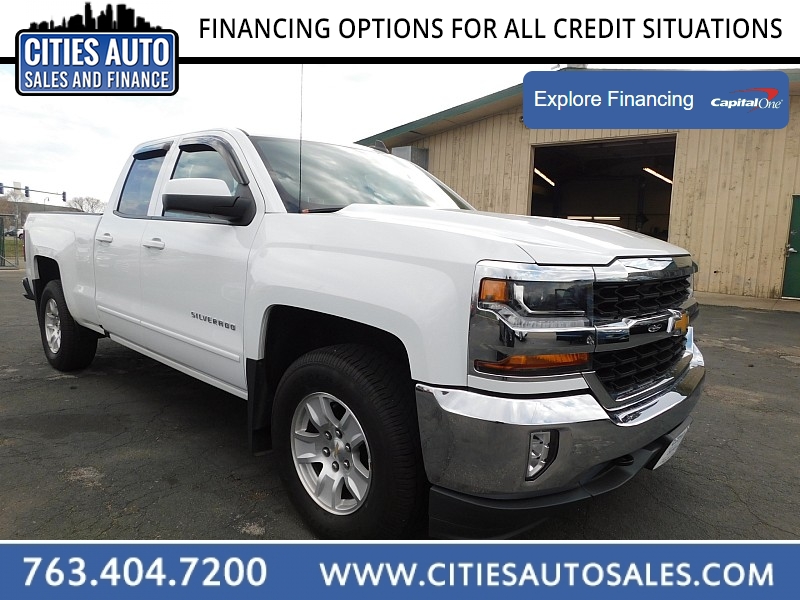 Used 2017  Chevrolet Silverado 1500 4WD Double Cab LT at Cities Auto Sales near Crystal, MN