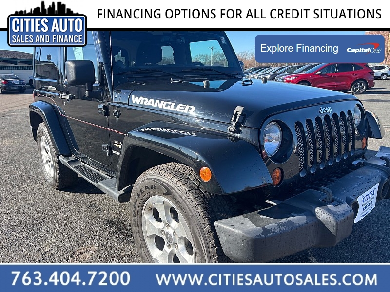 Used 2013  Jeep Wrangler 4WD 2dr Sahara at Cities Auto Sales near Crystal, MN