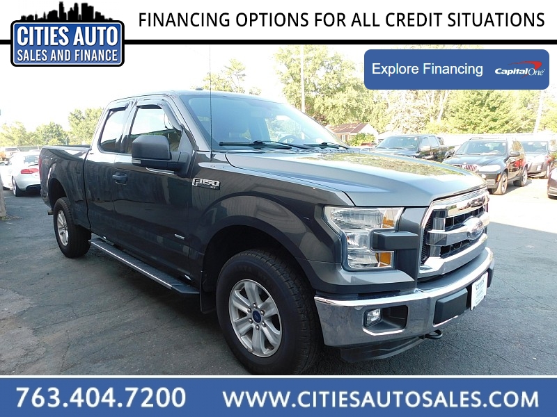 Used 2015  Ford F-150 4WD Supercab XLT Longbed at Cities Auto Sales near Crystal, MN