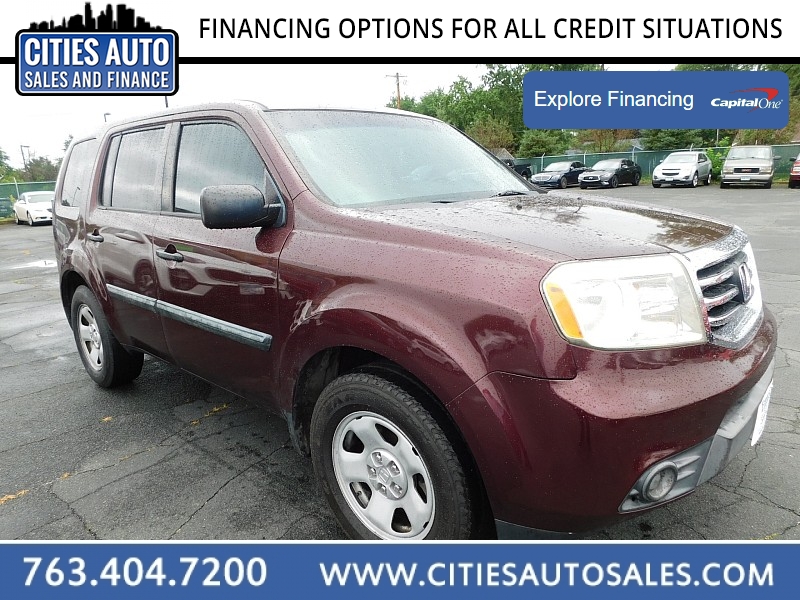 Used 2014  Honda Pilot 4d SUV FWD LX at Cities Auto Sales near Crystal, MN