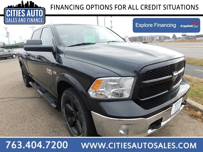 Used 2017  Ram 1500 4WD Crew Cab SLT Longbed at Cities Auto Sales near Crystal, MN