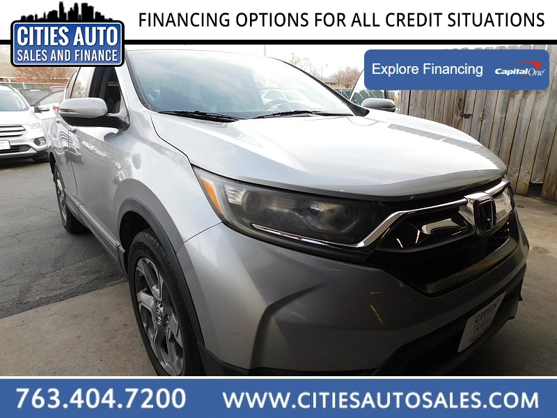Used 2017  Honda CR-V 4d SUV FWD EX-L at Cities Auto Sales near Crystal, MN