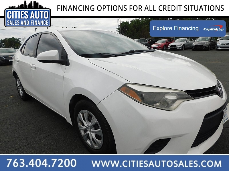 Used 2014  Toyota Corolla 4d Sedan L Auto at Cities Auto Sales near Crystal, MN