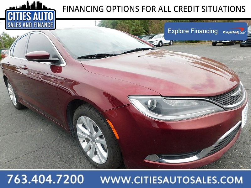 Used 2016  Chrysler 200 4d Sedan Limited I4 at Cities Auto Sales near Crystal, MN