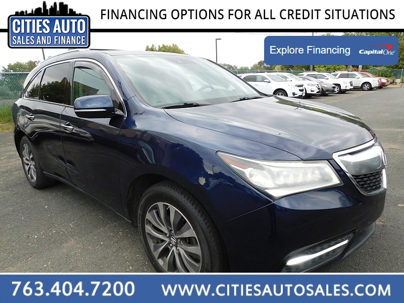 Used 2016  Acura MDX 4d SUV AWD Tech at Cities Auto Sales near Crystal, MN