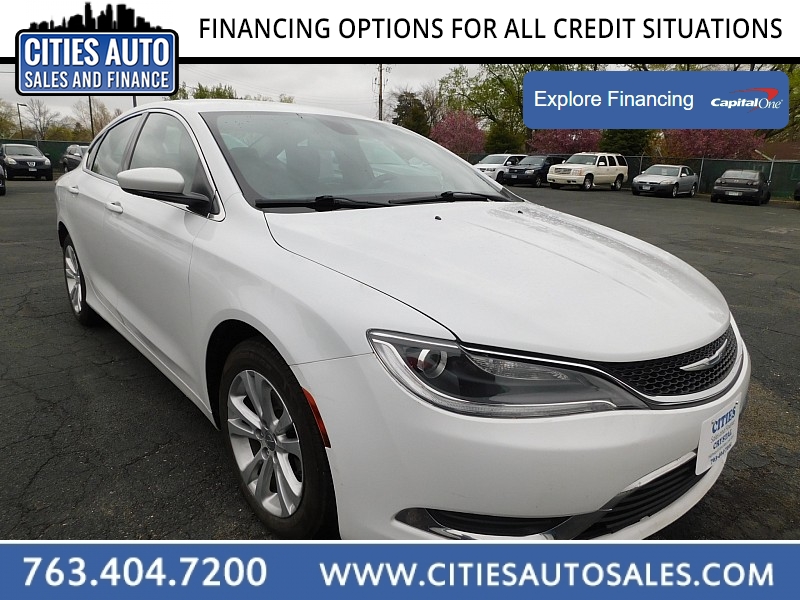 Used 2015  Chrysler 200 4d Sedan Limited I4 at Cities Auto Sales near Crystal, MN