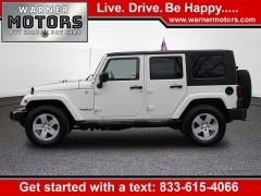 Used 2010  Jeep Wrangler Unlimited 4d Convertible 4WD Sahara at Warner Motors near East Orange&comma; NJ
