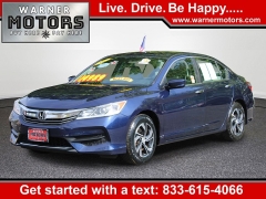  2016 Honda Accord Sedan 4d LX CVT at Warner Motors near East Orange&comma; NJ