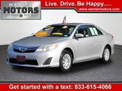 Used 2012 Toyota Camry 4d Sedan LE at Warner Motors near East Orange, NJ