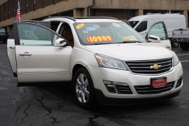 Used 2014  Chevrolet Traverse 4d SUV AWD LTZ at Warner Motors near East Orange&comma; NJ
