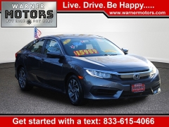 Used 2017  Honda Civic Sedan 4d EX at Warner Motors near East Orange&comma; NJ