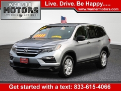Used 2018  Honda Pilot 4d SUV AWD LX at Warner Motors near East Orange, NJ