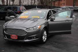 Used 2014  Ford Fusion 4d Sedan SE EcoBoost 1&period;5L at Warner Motors near East Orange&comma; NJ