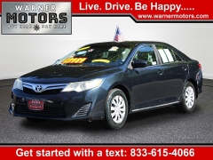 Used 2012 Toyota Camry 4d Sedan LE at Warner Motors near East Orange, NJ