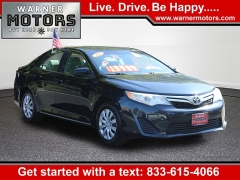 Used 2012 Toyota Camry 4d Sedan LE at Warner Motors near East Orange, NJ