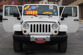 Used 2010  Jeep Wrangler Unlimited 4d Convertible 4WD Sahara at Warner Motors near East Orange&comma; NJ
