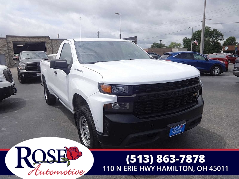 Used 2019 Chevrolet Silverado 1500 4WD Reg Cab Work Truck Longbed at Rose Automotive near Hamilton, OH